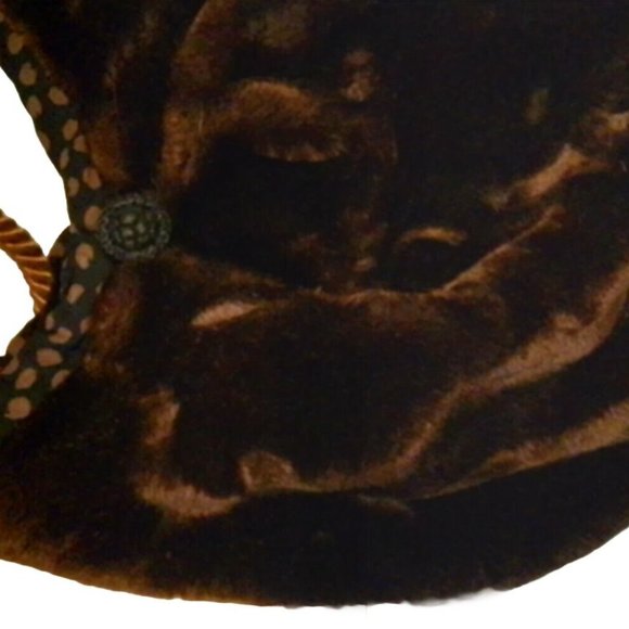 Velvet Purce Master Ernest Made Italy Brown Bag Vintage Ghj1 - Picture 3 of 4